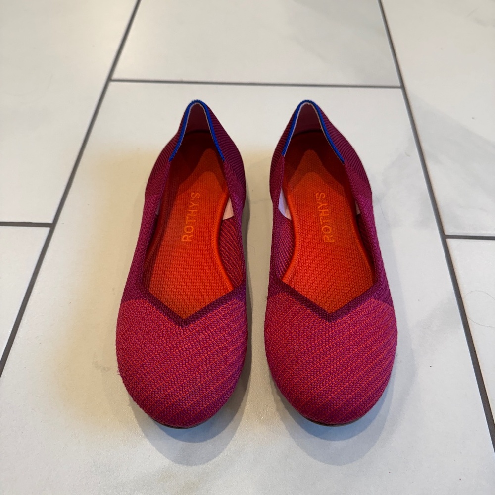 Rothy’s Women's Flats in Size 7 - Pomegranate Pop - Pink